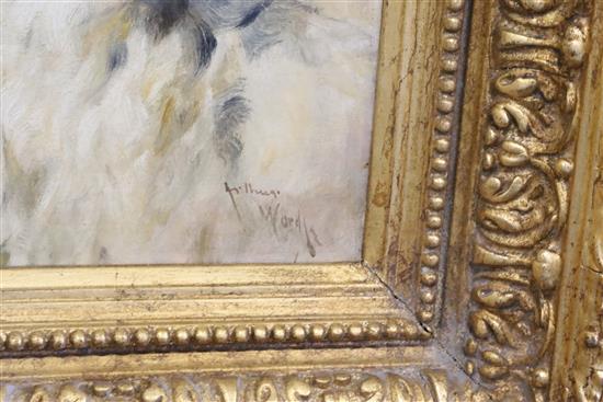 Arthur Wardle (1864-1947) Study of three borzoi 10 x 15in.